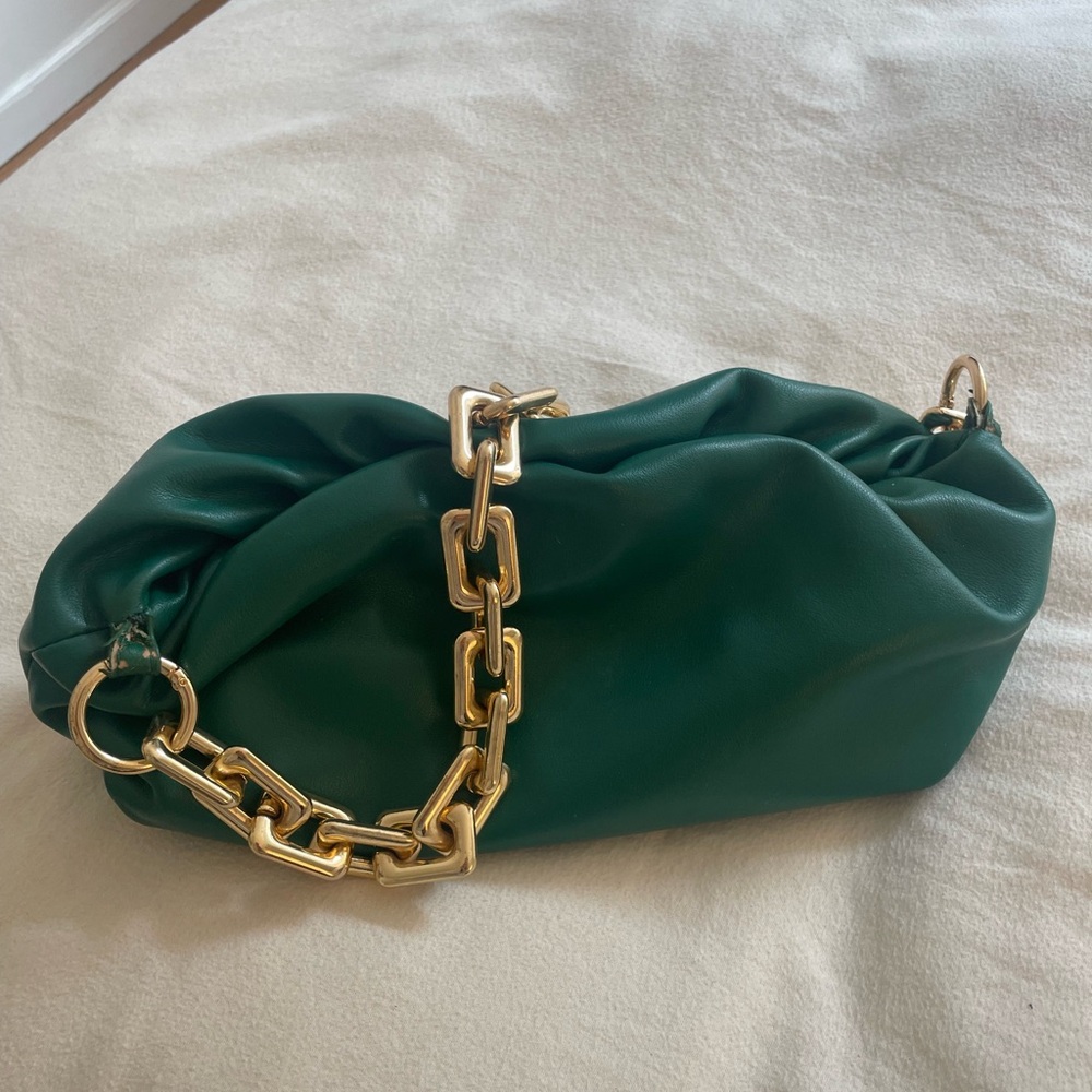 Bottega Inspired Leather Chain Bag